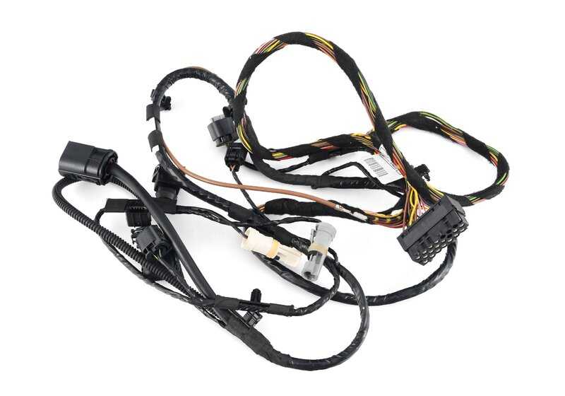 Kit de reparación cableado suspensión delantera derecha OEM 61129238731 para BMW E81, E82, E87, E88, E90, E91, E92, E93. Compatible con varios modelos Serie 1 y Serie 3. Original BMW.
