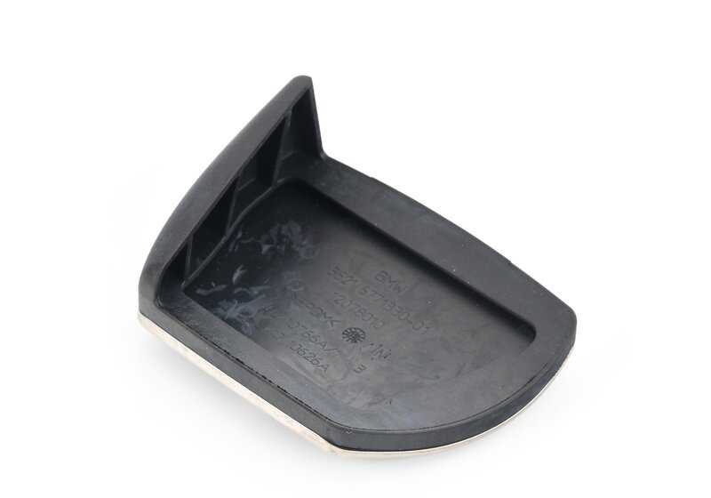 Cubierta pedal freno/acelerador con inserción acero OEM 35216771330 para BMW E81, E87N, E90N, E91N, E92N, E93N, X3 E83N, X5 E70N, X6 E71. Pieza original BMW.