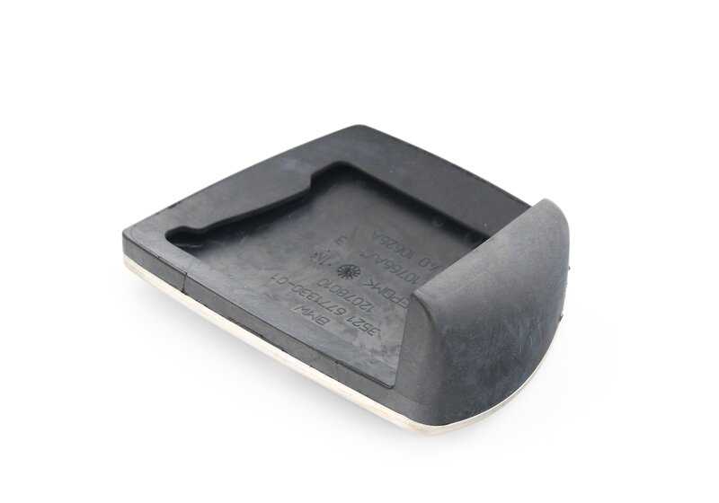 Cubierta pedal freno/acelerador con inserción acero OEM 35216771330 para BMW E81, E87N, E90N, E91N, E92N, E93N, X3 E83N, X5 E70N, X6 E71. Pieza original BMW.