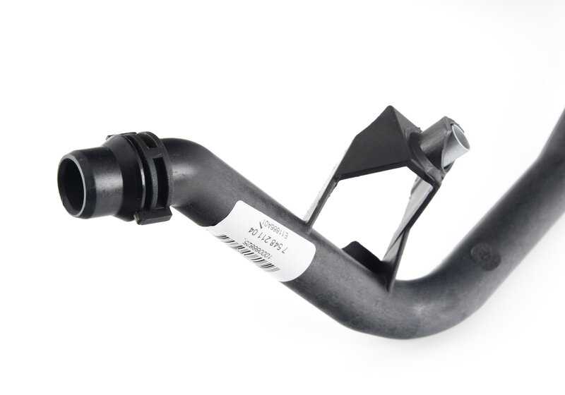OEM refrigerant tube 17127639027 for BMW E84. Conduct the engine coolant. Original BMW replacement.