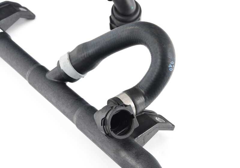 OEM refrigerant tube 17127639027 for BMW E84. Conduct the engine coolant. Original BMW replacement.