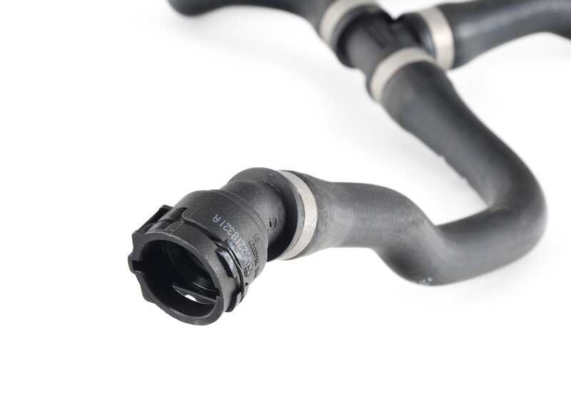 OEM refrigerant tube 17127639027 for BMW E84. Conduct the engine coolant. Original BMW replacement.
