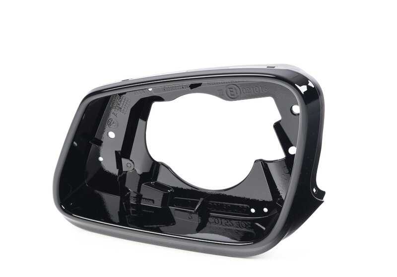 Soporte izquierdo para retrovisor exterior Shadow-Line OEM 51167266031 para BMW E60, E61, F07, F10, F11, E63, E64, F06, F12, F13, F01, F02, F04. Original BMW.