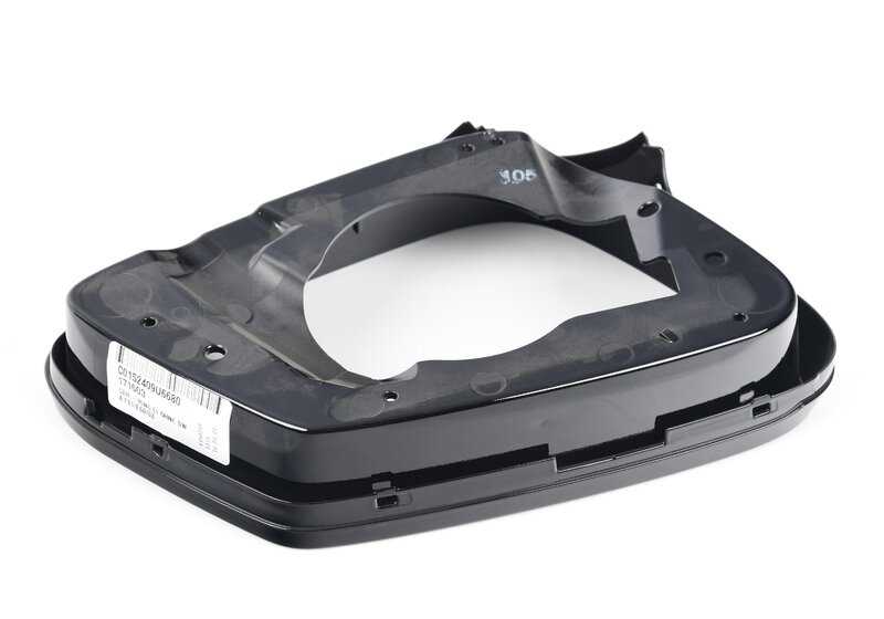 Soporte izquierdo para retrovisor exterior Shadow-Line OEM 51167266031 para BMW E60, E61, F07, F10, F11, E63, E64, F06, F12, F13, F01, F02, F04. Original BMW.
