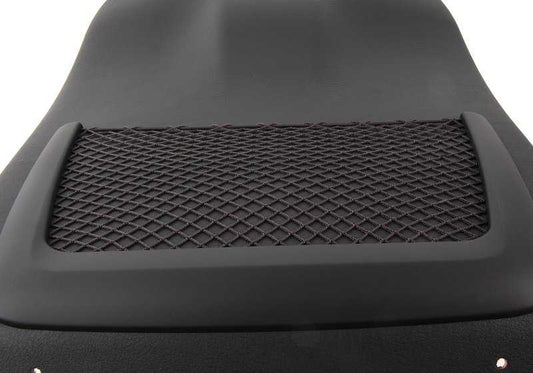 Rear panel with left mesh pocket for BMW 3 Series E46 (OEM 52108255673). Original BMW