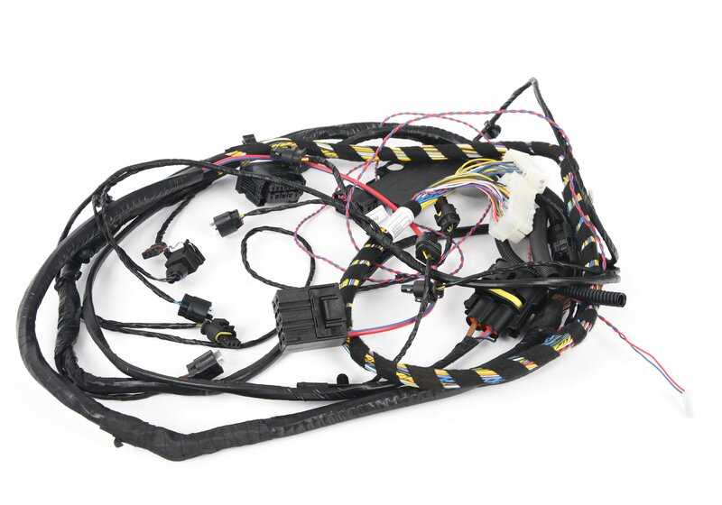 Kit de reparación de cableado delantero derecho OEM 61129206219 para BMW E90, E91, E92, E93. Original BMW.
