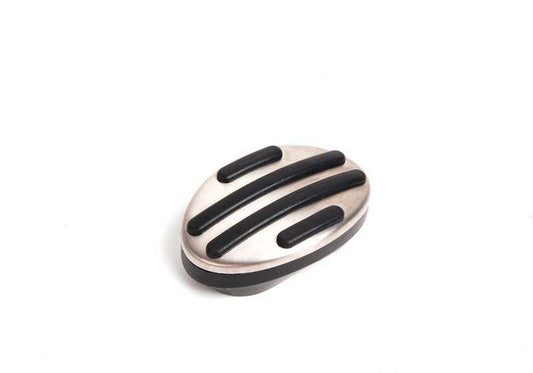 Goma pedal con plantilla en acero inoxidable OEM 35206758751 para MINI R53, R56, F56, Clubman F54, Cabrio R57, Countryman F60... y más. Original MINI.