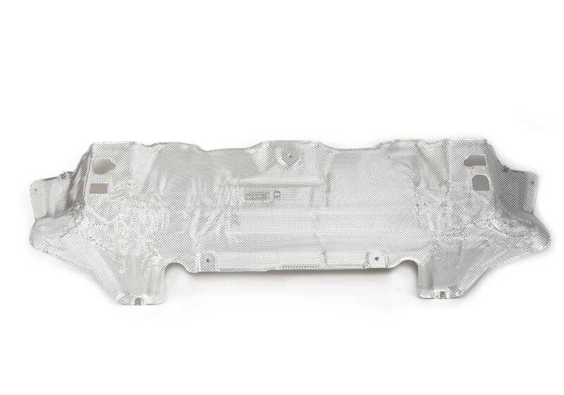Aislamiento térmico para silenciador trasero OEM 51487244114 para BMW E70, E71. Original BMW.