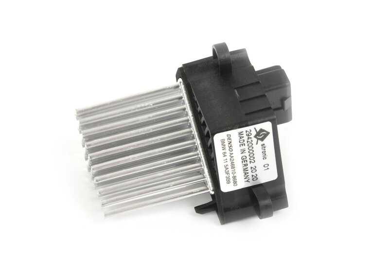Resistencia regulador ventilador calefacción OEM 64115A3F3B9 para BMW E85, E86. Original BMW.