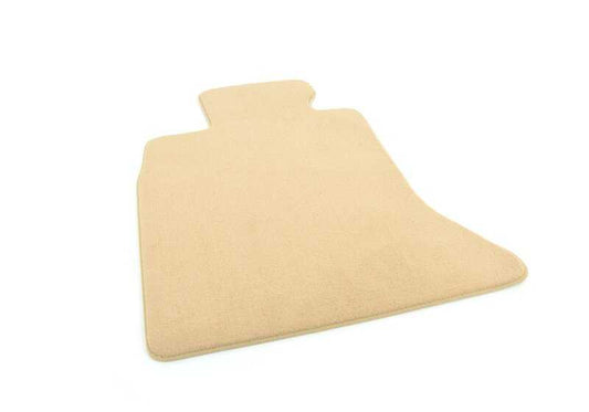 Esterilla de velours del conductor Veneto Beige OEM 51477230444 para BMW Serie 5 F10, F11, F10 LCI, F11 LCI. Original BMW.