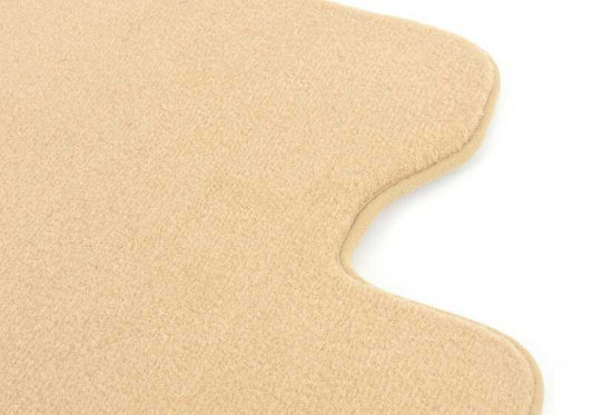 Esterilla de velours del conductor Veneto Beige OEM 51477230444 para BMW Serie 5 F10, F11, F10 LCI, F11 LCI. Original BMW.