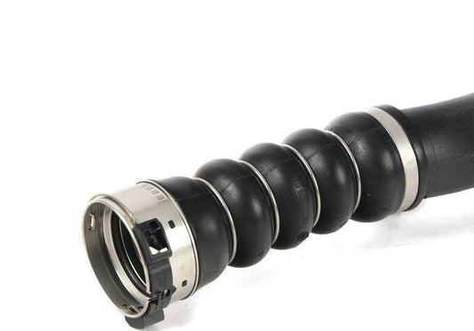 OEM air admission tube 13718655836 for BMW F40, F52, F44, F45, F45N, F46, F46N, F48, F48N, F49, F49N, F39; and for Mini F54, F54N, F55, F55N, F56, F56N, F57, F57N, F60, F60N. Original BMW and Mini.