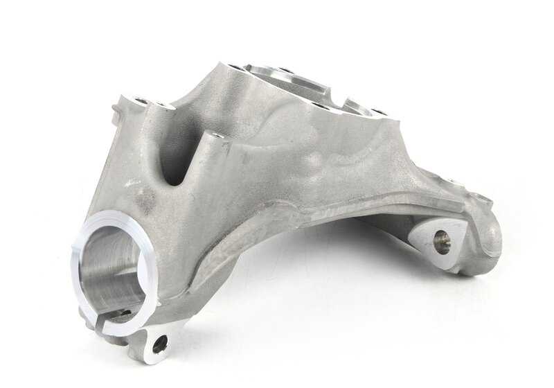 Soporte de mangueta con corrección de caída izquierdo OEM 31216858313 para BMW F32, F33, F36. Original BMW.