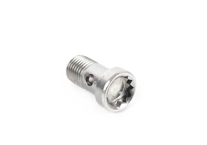 Tornillo hueco M14x26 OEM 07148839110 para BMW 5er F07,F10,F11,G30,G31,G90; 6er F06,F12,F13; 7er F01,F02,F04,G11,G12,G70; 8er G14,G15,G16; X5 E70,F15,G05; X6 E71,F16,G06; X7 G07,G09. Original BMW.