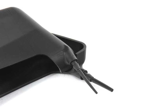 OEM rear lock cover 51237477554 for BMW {F52, F45, F45N, F46, F46N, F48, F48N, F49, F49N, F39} and Mini {F54, F54N, F55, F55N, F56, F56E, F56N, F56N, F57, F57, F57, F57N, F60, F60N}. Original BMW and Mini.