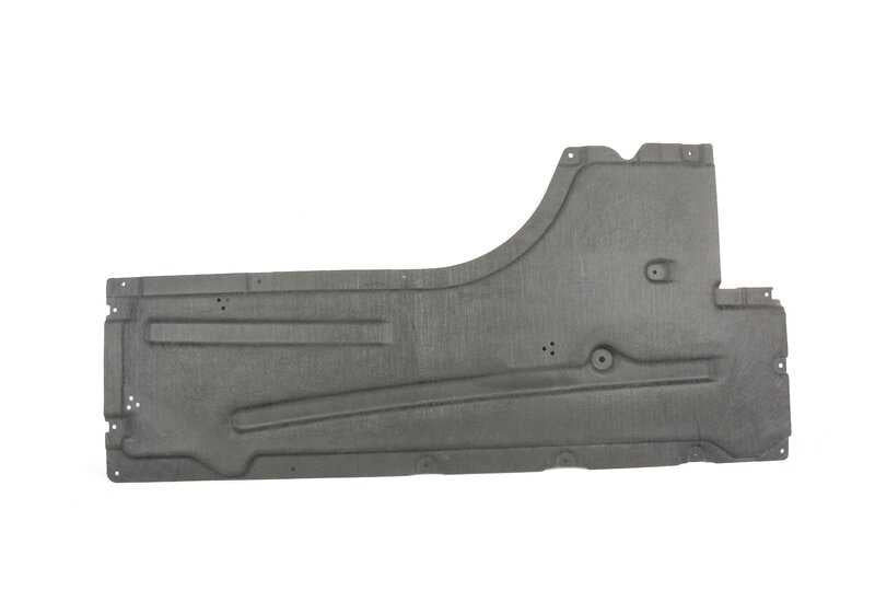 Protector lateral derecho del bajo del coche OEM 51757340866 para BMW G20, G21, G22, G23. Pieza original BMW.