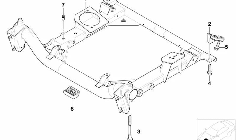 Tornillo de sujeción OEM 31101095617 para BMW E46. Original BMW.