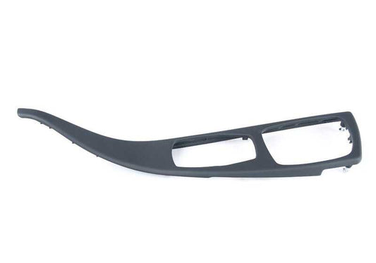 Moldura consola central cuero Schwarz OEM 51168054115 para BMW Serie 5 F10 (10/2010 - 10/2016). Original BMW.