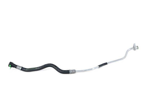 Tubería de retorno del enfriador de aceite de la transmisión OEM 17222284698 para BMW F87, F80, F82, F83. Original BMW.