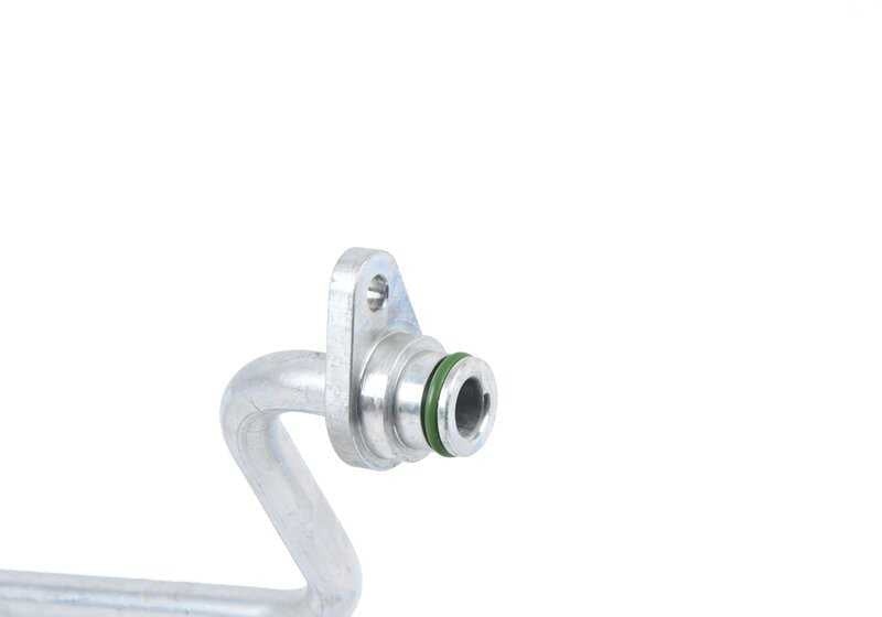 Tubería de retorno del enfriador de aceite de la transmisión OEM 17222284698 para BMW F87, F80, F82, F83. Original BMW.