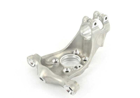 Soporte de rueda izquierdo con corrección de caída OEM 31217883641 para BMW Serie 3 G80, G80N, G81, G81N y Serie 4 G82N, G83N. Original BMW.