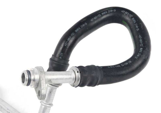 Tubo de retorno del radiador de aceite OEM 17227583184 para BMW F07, F10, F11, F06, F12, F13, F02. Compatible con modelos 535i xDrive y 640i xDrive. Original BMW.