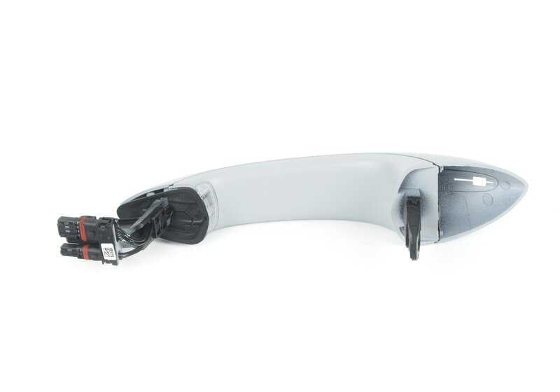 Manilla de puerta derecha imprimada OEM 51217249980 para BMW F07, F10, F11, F18, F06, F12, F13, F01, F02, F04. Original BMW.