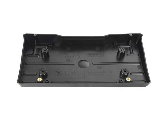 Soporte base para matrícula OEM 51117451642 para BMW G06 (X6). Compatible con versiones US/Japón. Pieza original BMW.