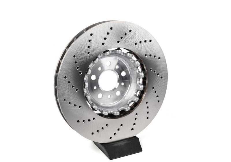 Disco de freno ventilado perforado izquierdo/derecho delantero 380X36 para BMW G80, G82, G83. . Original BMW