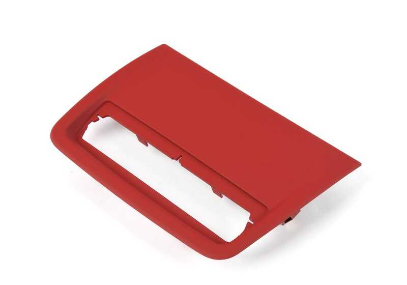 Embellecador OEM 51459271854 Système de conduite pour BMW F32, F32N, F33, F33N, F36, F36N. Couleur rouge corail. BMW d'origine.