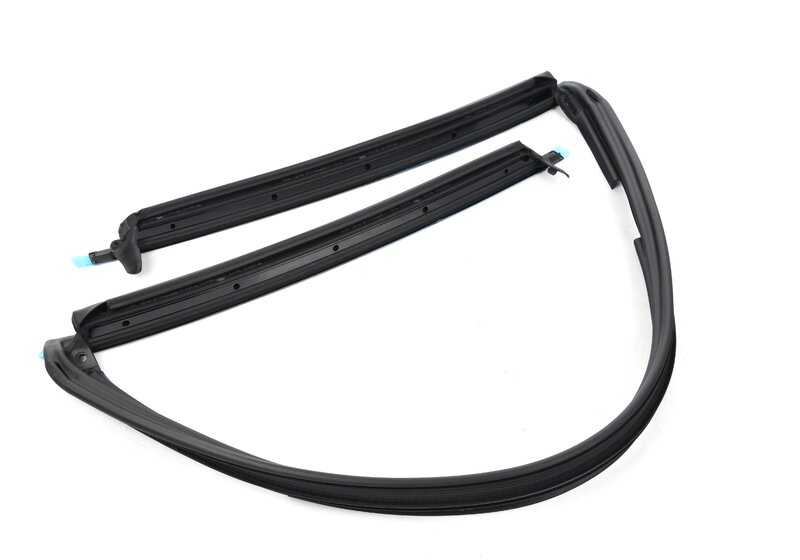Junta delantera de techo rígido OEM 54377415362 para BMW F33 y F83 (todos los modelos compatibles). Acabado en negro brillante. Original BMW.