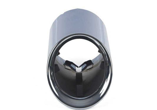 Embellecedor cromado de salida de escape D=90mm OEM 18308679075 para BMW G20, G20N, G21, G21N, G22, G22N, G23, G23N, G26, G26N, G42. Original BMW.