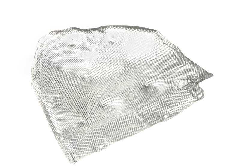 Aislante térmico trasero izquierdo OEM 51487394801 para BMW G01, G08, F97, F98, G02. Compatible con modelos X3 M Competition, M40d. Original BMW.
