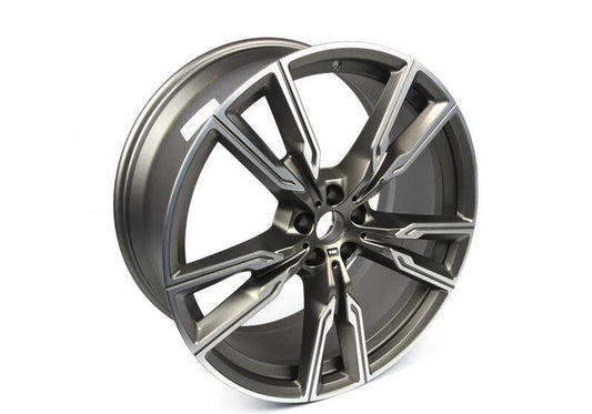 Llanta original BMW M V-Spoke 747 en gris cerium mate 9,5x22 ET37 OEM 36118072002 para BMW X5 (G05, G18) y X6 (G06). Repuesto original BMW.