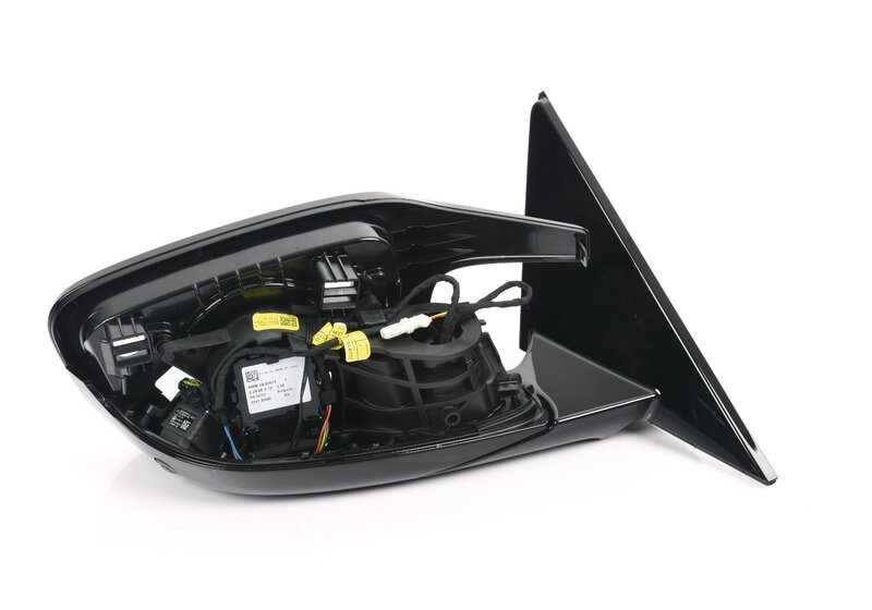 Rechte Rückspiegelgehäuse (ohne Glas) OEM 51167886270 für BMW 1 E81, E82, E87, E88 und Series 3 E90, E91, E92, E92, E93. Original BMW.