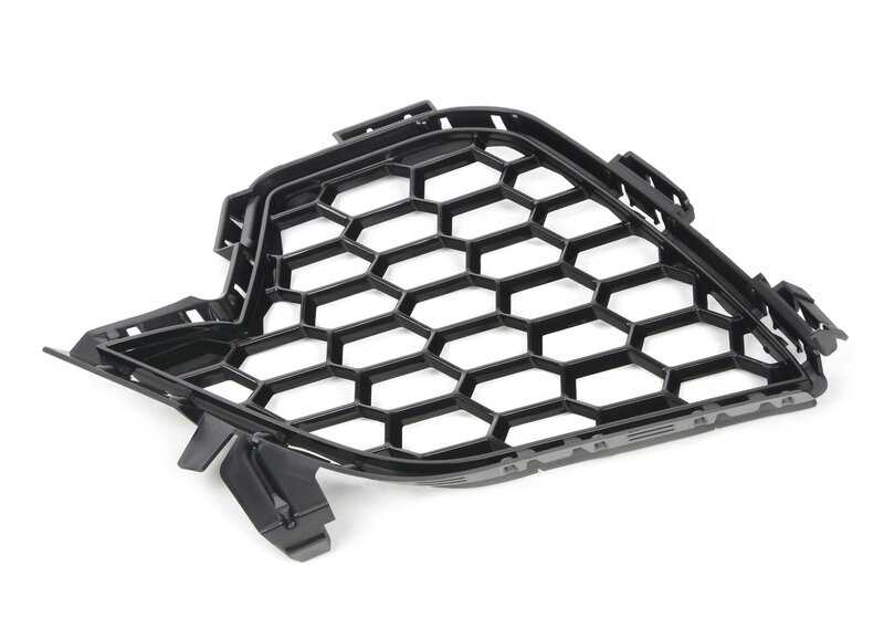 Rejilla lateral izquierda abierta OEM 51118076401 para BMW X6 F96. Pieza original BMW.