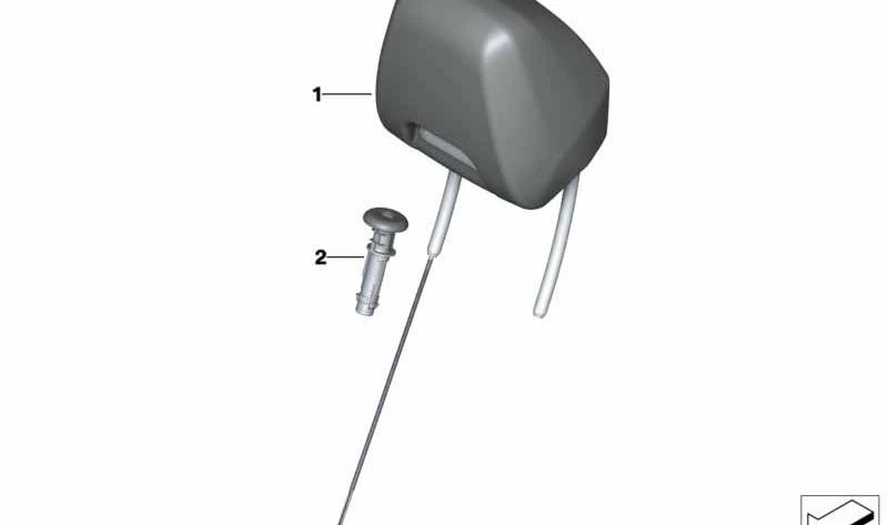 Leather Headrest for BMW 4 Series F83N (OEM 52108090015). Original BMW