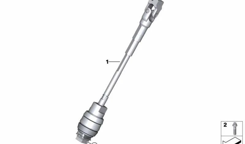 Eje inferior de dirección OEM 32306886555 para BMW X1 E84. Repuesto original BMW.