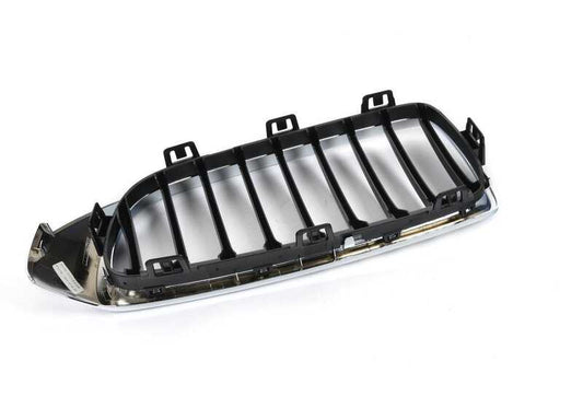 Rejilla embellecedora delantera derecha OEM 51135A3D026 para BMW F32, F32N, F33, F33N, F36, F36N. Original BMW.