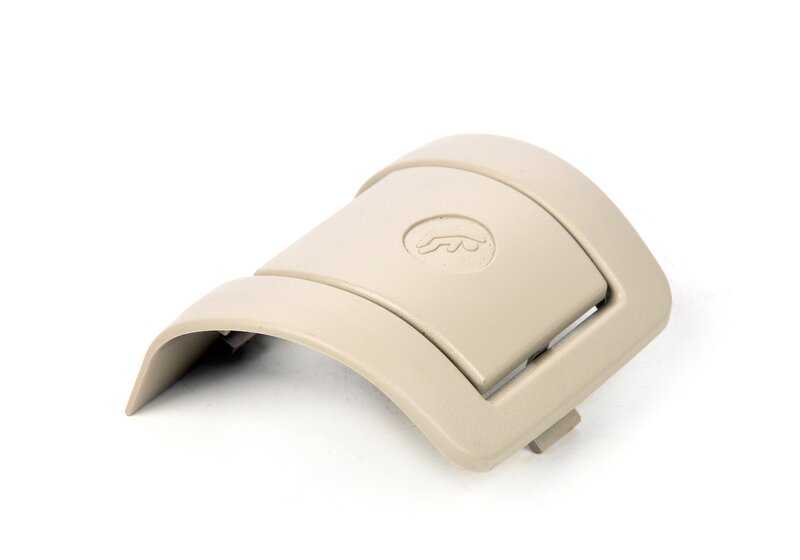 Tapa embellecedora ISOFIX interior OEM 52207356837 para BMW F10, F11. Original BMW.