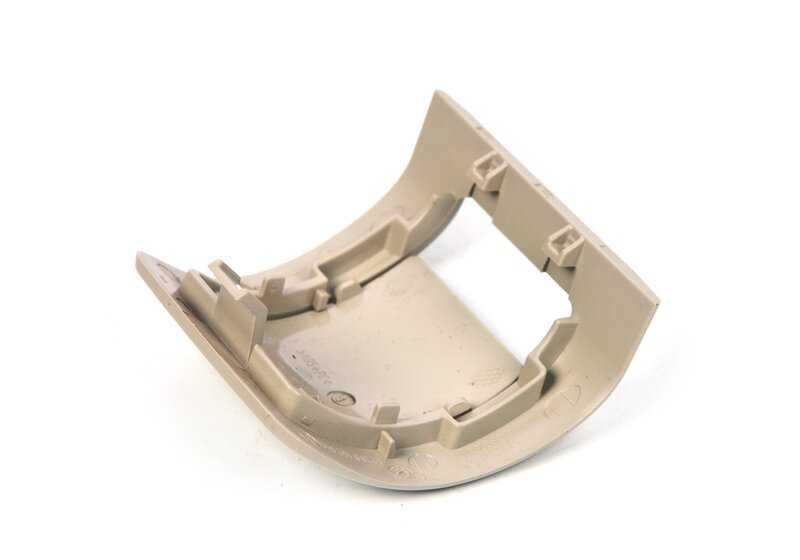 Tapa embellecedora ISOFIX interior OEM 52207356837 para BMW F10, F11. Original BMW.