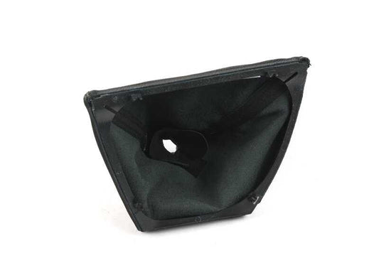 Cubierta de palanca de cambios OEM 25117587510 para BMW E63, E63N, E64, E64N. Color negro. Original BMW.
