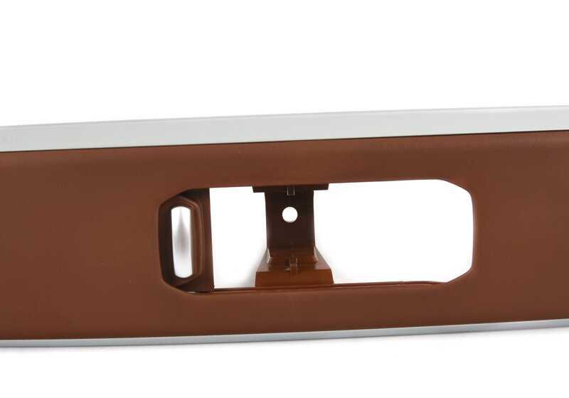 Upper Embels Front Seat Tartufo OEM 52105A460F1 for BMW X7 G07. Original BMW piece.