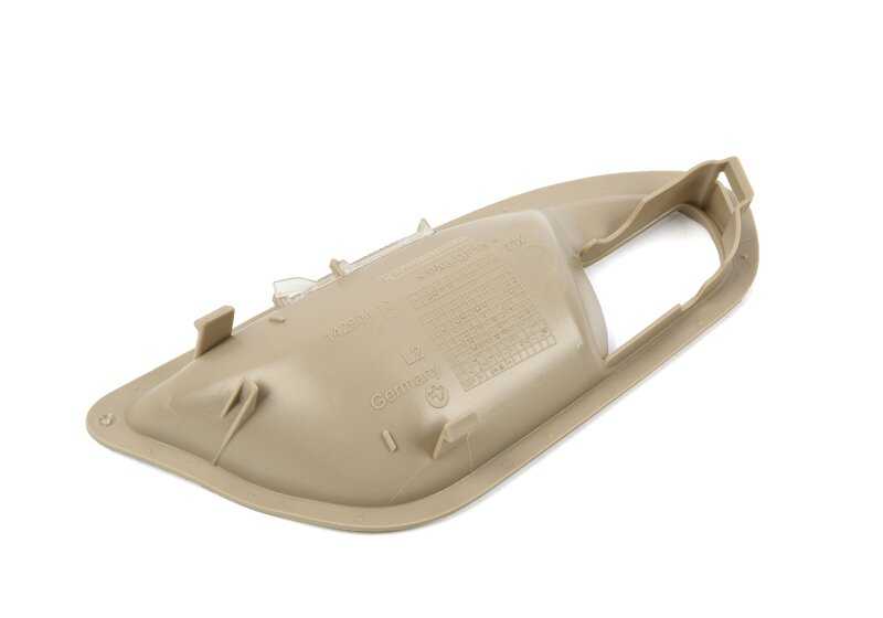 Embellédor intérieur Hand Hand OEM 51417278455 pour BMW F20, F21, F22, F23, F87. Couleur d'huîtres. BMW d'origine.