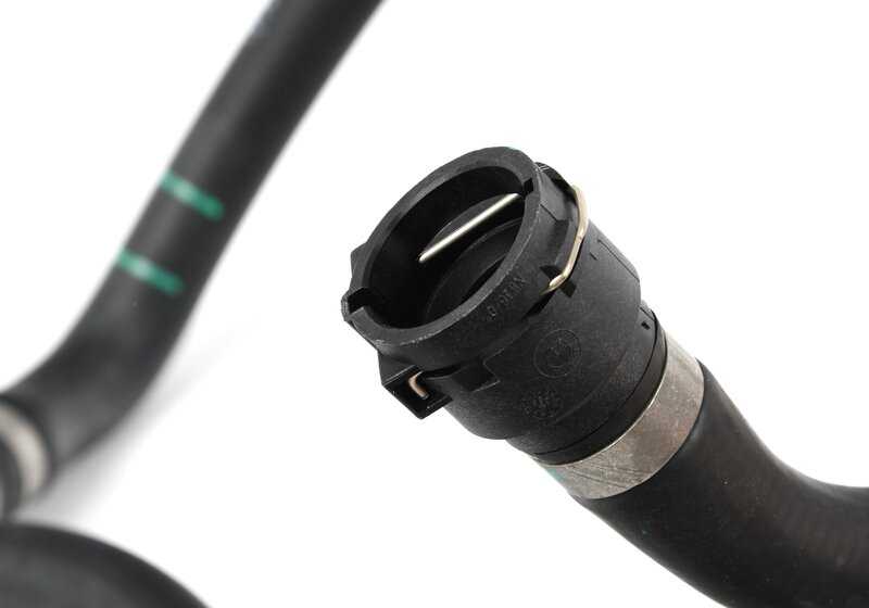 OEM refrigerant hose 64219242077 for BMW Z4 E89. It conducts the radiator fluid to the engine. Original BMW spare.