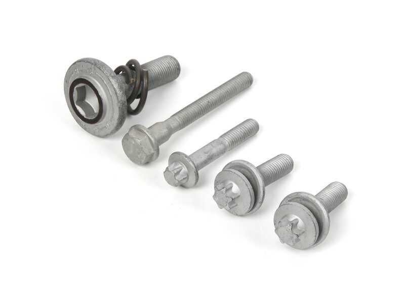 Kit de reparación para soporte de suspensión OEM 31355A35F26 para BMW F45 214d, 216d (todos los modelos indicados). Original BMW.