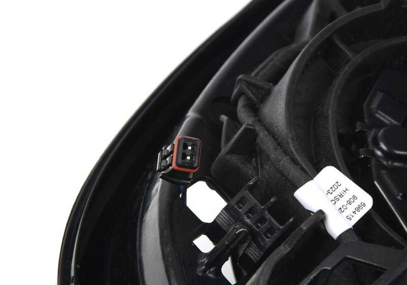 Retrovisor derecho exterior con memoria y acabado negro brillante OEM 51165A30B62 para BMW X6 G06 {xDrive30i, xDrive30d, xDrive40i, 40i, 40d} (producción desde 2023). Original BMW.
