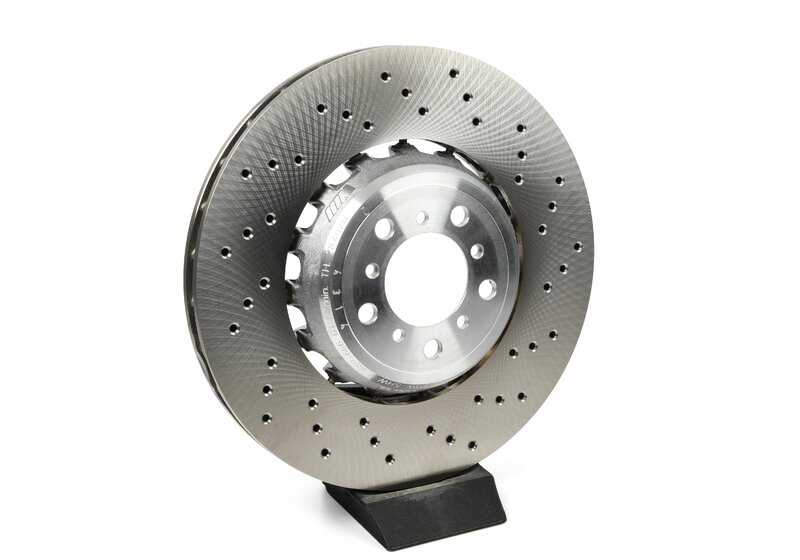 Disco de freno ventilado delantero derecho OEM 34112284810 para BMW F87 M2, F80 M3, F82 M4, F83 M4... y más. Original BMW.