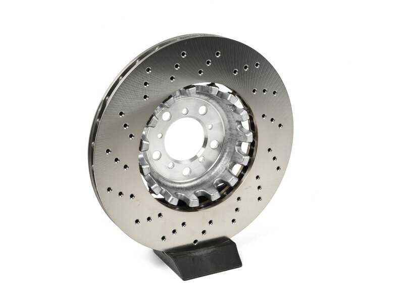 Disco de freno ventilado delantero derecho OEM 34112284810 para BMW F87 M2, F80 M3, F82 M4, F83 M4... y más. Original BMW.