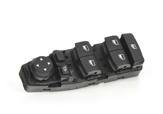 Interruptor elevalunas eléctrico lado conductor OEM 61319362116 para BMW F20, F21, F45, F46. Compatible con modelos 118i, 120i, 125i, 214d, 216d. Original BMW.